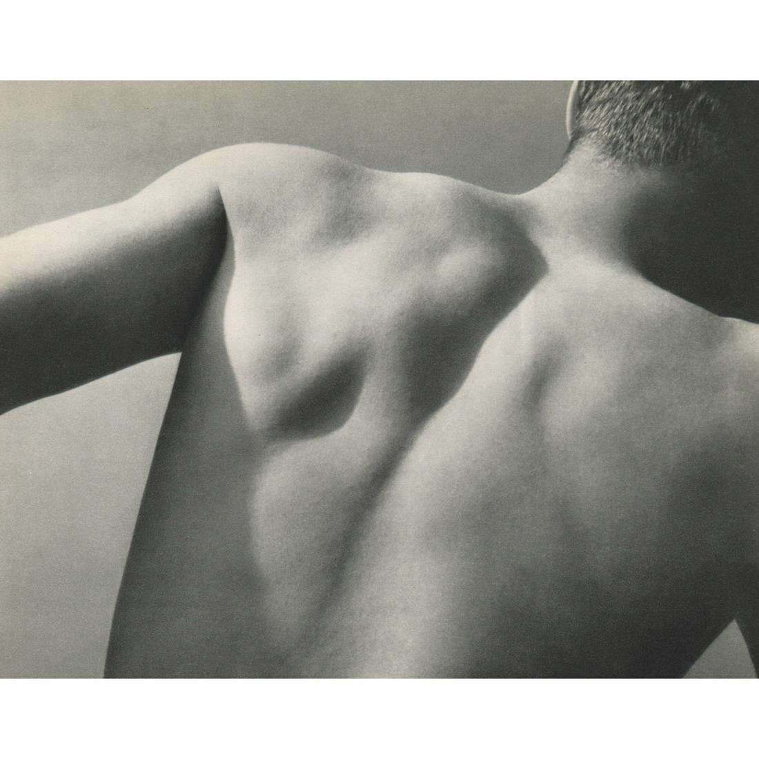 ROGER MAYNE - Male Bare Back: Artist: ROGER MAYNE Print Title: Male Bare Back Medium: Sheet-fed Gravure Printing Date: 1950's Printed in France Image Size approx: 7.5 X 10 inches Roger Mayne (1929-2014) was an English photographer