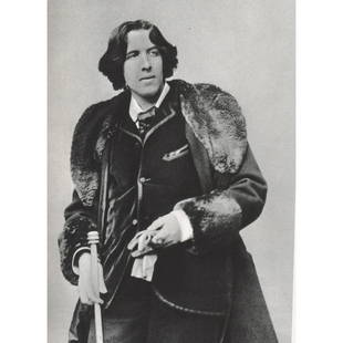 NAPOLEON SARONY - Oscar Wilde: Artist: NAPOLEON SARONY Print Title: Oscar Wilde Medium: Sheet-Fed Gravure Printing date: 1960 Printed in West Germany Image size approx. 6 X 4.25 inches Napoleon Sarony (1821-1896) was a Canadian pho