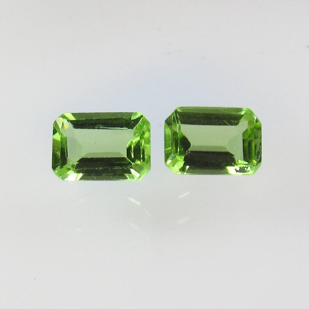 2.13 Ctw Natural Pakistan Peridot Octagon Pair: No Reserve! Title: 2.13 Ctw Natural Pakistan Peridot Octagon Pair Stone Clarity: VVS Gemstone: Peridot Carat Weight: 2.13 Size/Dimensions: 7.20 x 5.10 x 3.20 mm Additional Information: Top Class Luste