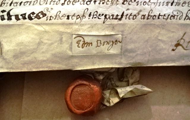 1657 English Deed Notable Signers Knights (1 of 5)