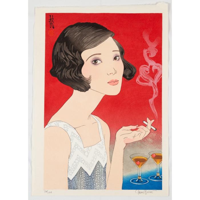 Paul Binnie, A Modern Girl of 1920, Flowers of a: Title: Paul Binnie, A Modern Girl of 1920, Flowers of a Hundred Years Description: Details: Reserve: $900.00 Shipping: Domestic: Flat-rate of $65.00 to anywhere within the contiguous U.S. Internationa