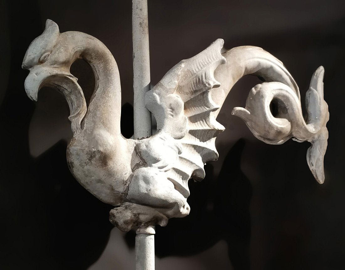 Griffin / Sea Serpent Zinc Weathervane (1 of 5)