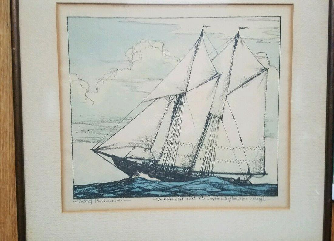 Coulton Waugh Old Provincetown Hand Colored Lithograph (1 of 5)