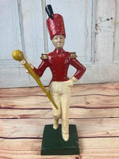 Original Old Cast Iron Doorstop Drum Major Littco (1 of 7)