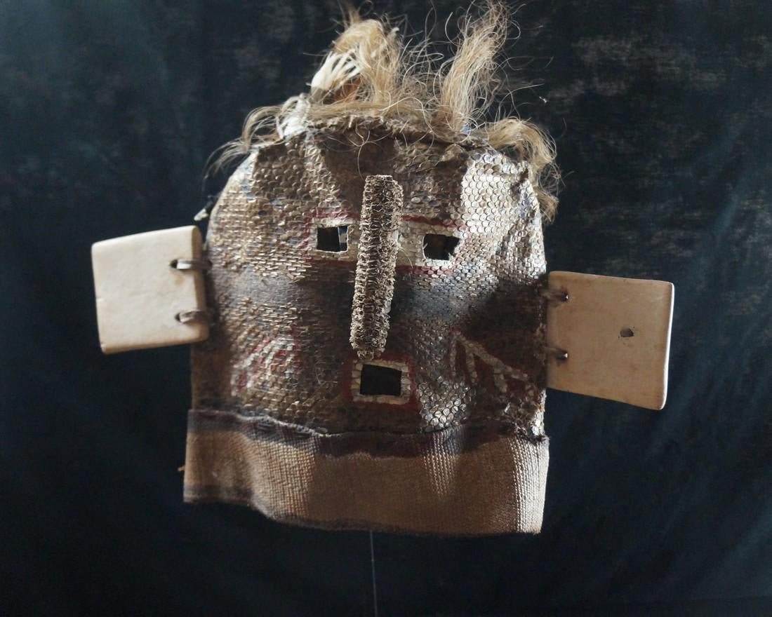 Old Kachina Mask/Hood - SNAKESKIN - Native American (1 of 14)