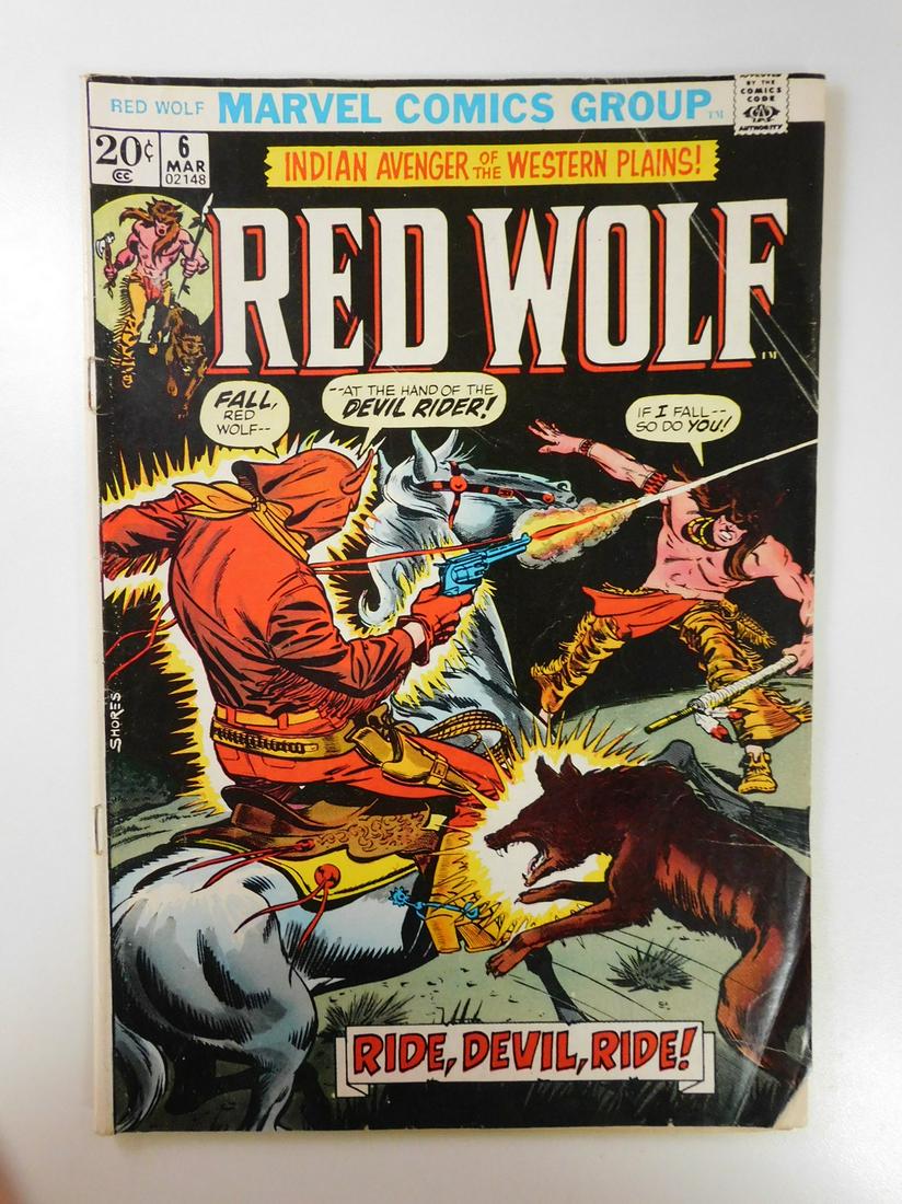 Red Wolf #6: No Reserve! Red Wolf #6. VG Shipping: Individual Comics: Flat-rate of $9.99 (1-8 comics) or $19.99 (9+ comics) to anywhere within the contiguous U.S. International: Foreign shipping rates are determin