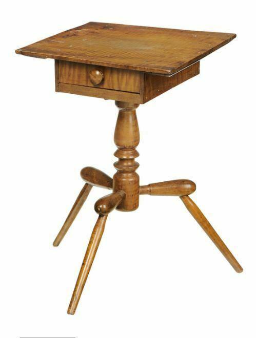 American Curly Maple Revolving Work Stand (1 of 2)