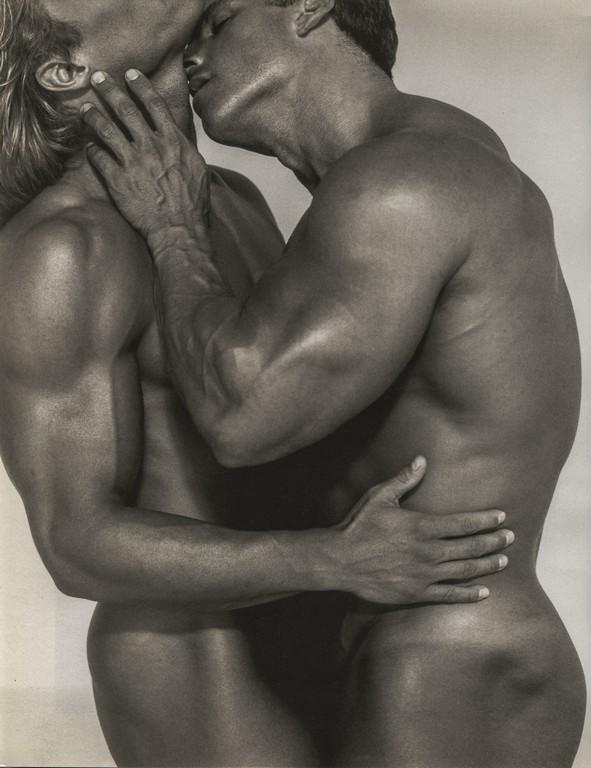 HERB RITTS - Duo IX, Los Angeles, 1990: Artist: HERB RITTS Title: Duo IX, Los Angeles, 1990 Medium: Photo Litho, 1999, France Dimensions: 8.65x10.95" Description: Heat Wax Mounted on 12x16" Conservation Board Artist Bio: Herb Ritts (1952-20