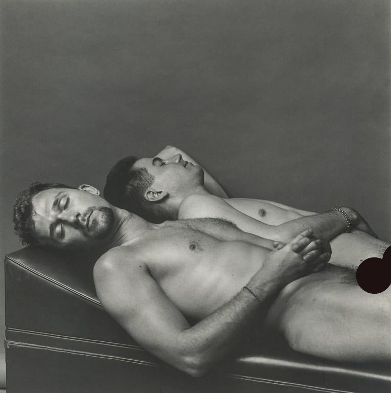 STANLEY STELLAR - Love and Sleep, 1991: Artist: STANLEY STELLAR Title: Love and Sleep, 1991 Medium: Photo Litho, 1992, Germany Dimensions: 7.6x7.6" Description: Heat Wax Mounted on 11x14" Conservation Board Reserve: $60.00 Shipping: Domesti