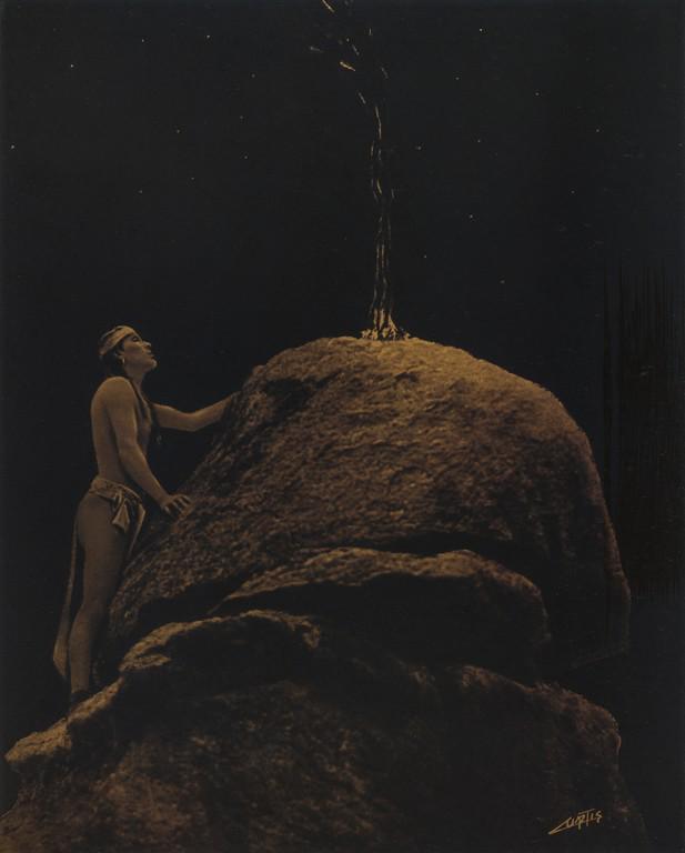 EDWARD CURTIS - Signal Fire to the Mountain God, 1925 (1 of 1)