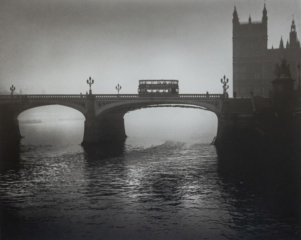 RENE GROEBLI - London, 1949: Artist: RENE GROEBLI Title: London, 1949 Medium: Photo Litho, 2015, Germany Dimensions: 10.75x8.5" Description: Heat Wax Mounted on 11x14" Conservation Board Artist Bio: Rene Groebli (b. 1927) is a Sw