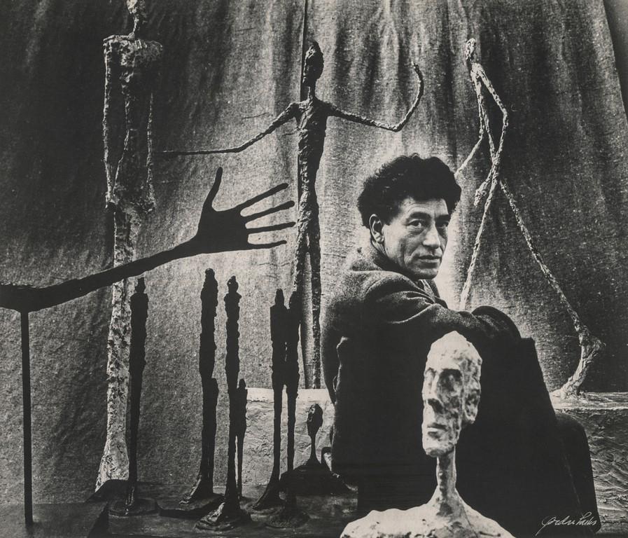 GORDON PARKS - Alberto Giacometti, 1951: Artist: GORDON PARKS Title: Alberto Giacometti, 1951 Medium: Photo Litho, 1983, USA Dimensions: 8.9x7.6" Description: Heat Wax Mounted on 11x14" Conservation Board Artist Bio: Gordon Roger Alexander B