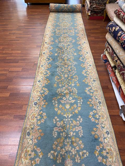 Antique Long Persian Kerman Runner-4698 (1 of 8)