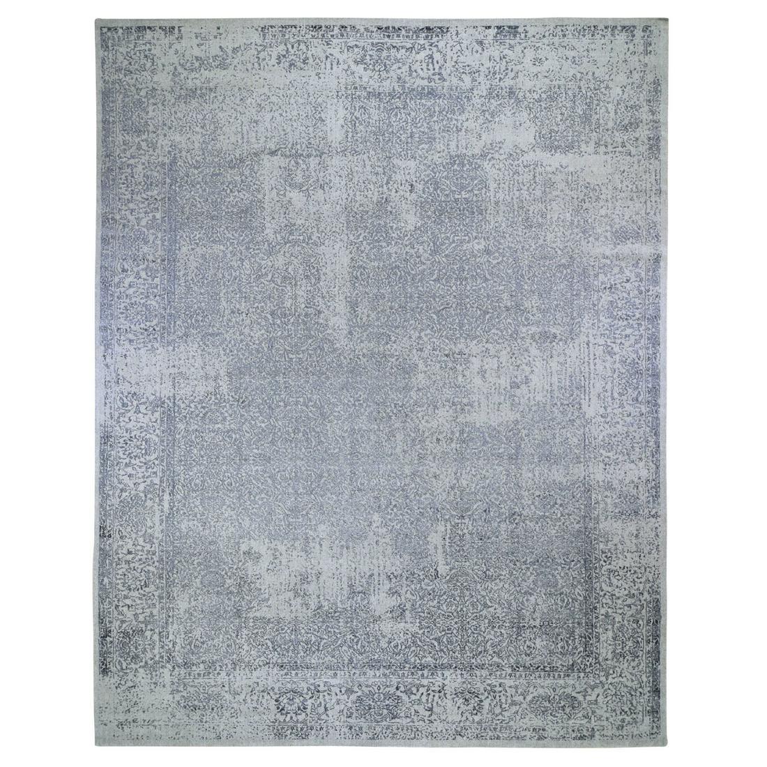 Oversized Fine jacquard Hand Loomed Erased Design Wool (1 of 12)