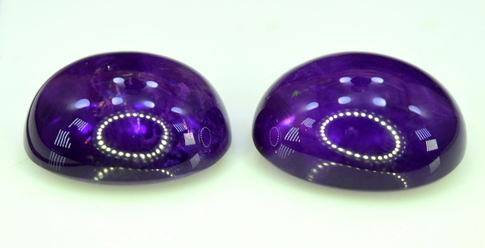Amethyst Cabochon Pair, Deep Purple Color, Matching (1 of 9)