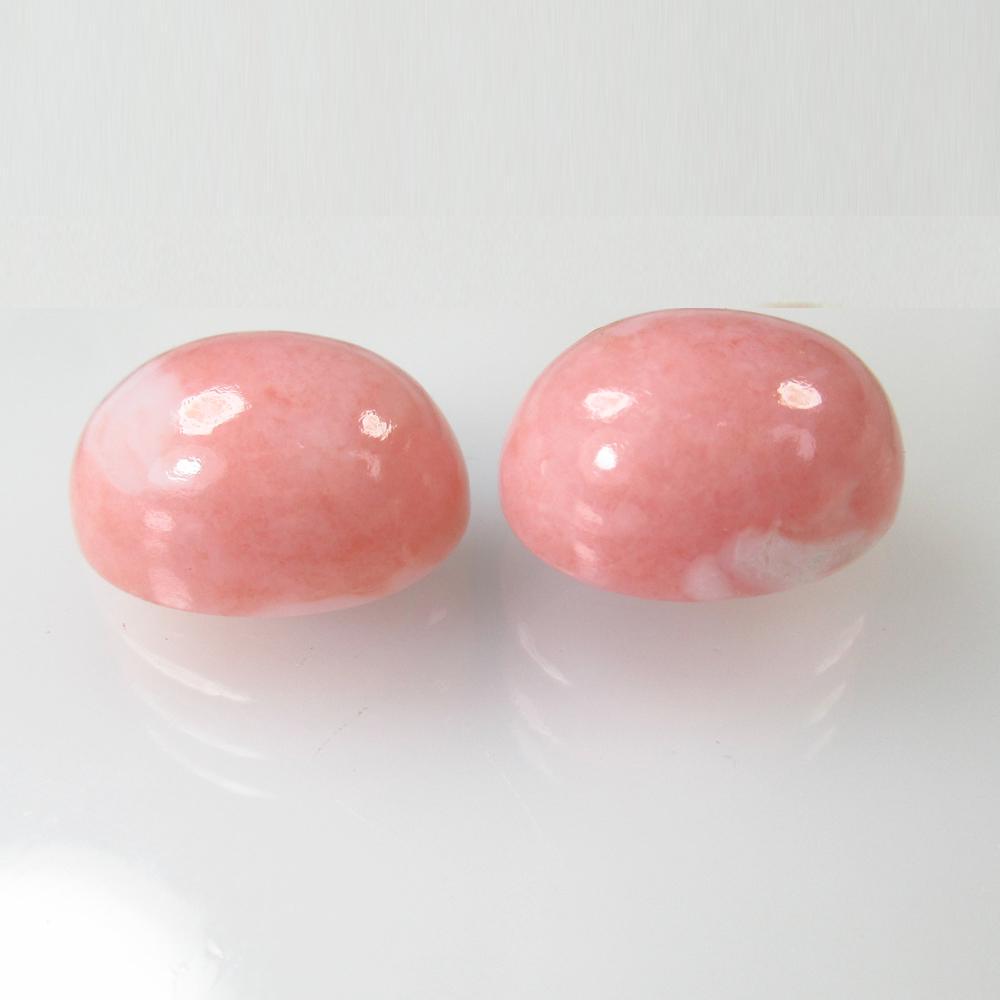 23.60 Ct Natural African Pink Opal Oval Pair (1 of 2)