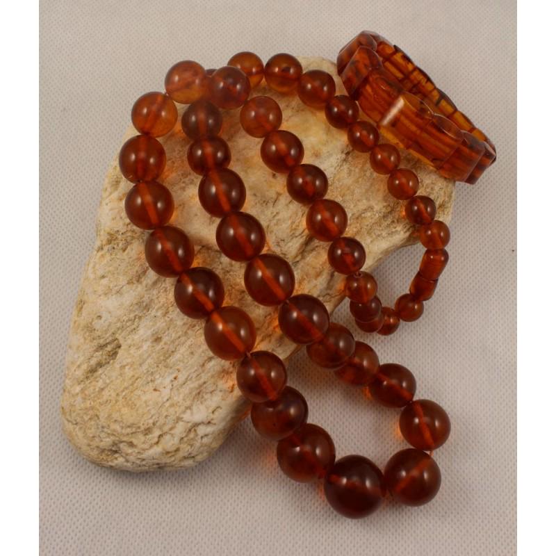 83 g. Vintage 100% natural Baltic amber set necklace (1 of 10)