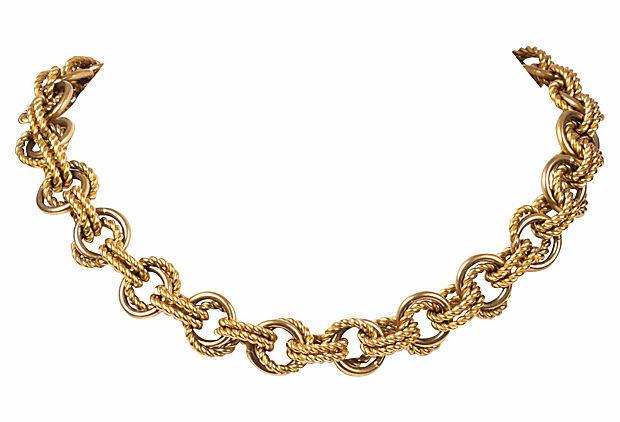 Givenchy Engraved Chain Necklace (1 of 6)