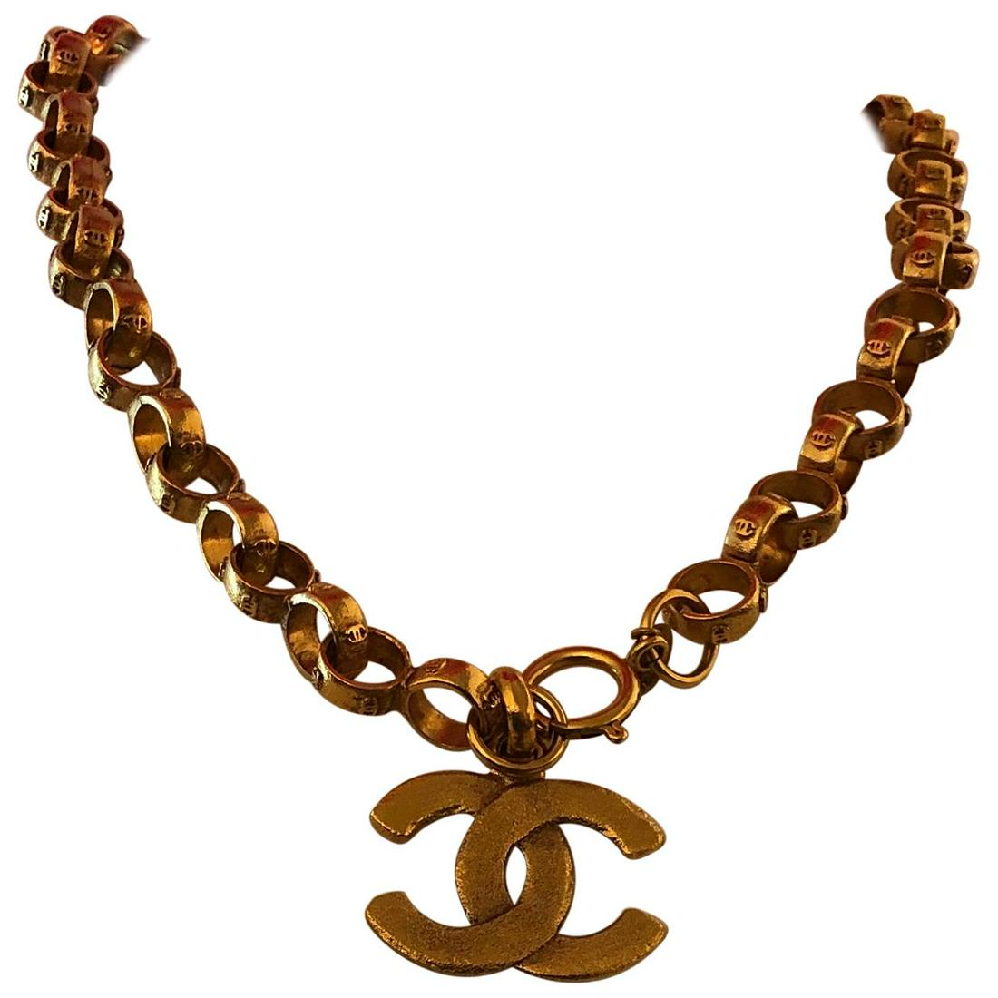 Vintage Chanel Gold Tone Necklace (1984-1990) w/Box (1 of 7)