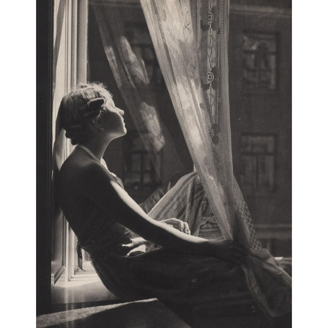 VACLAV JIRU - At Home: Artist: VACLAV JIRU Print Title: At Home Medium: Sheet-Fed Gravure Printing Date: 1940's Printed in Prague Image size approx. 9.5 X 7.5 inches Václav Jír? (1910-1980) was a Czech photographer and ed