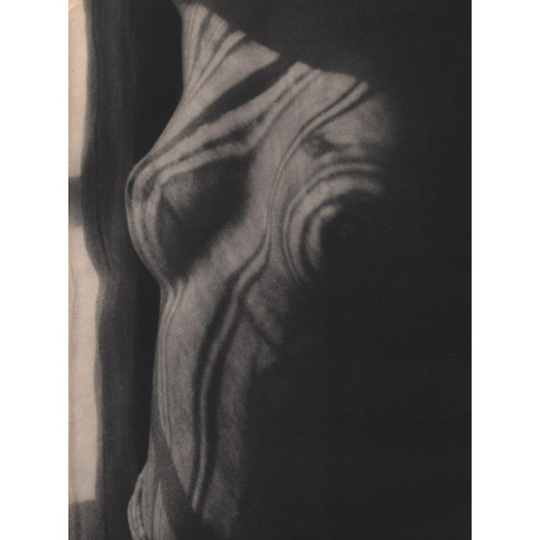 MAN RAY - Nude: Artist: MAN RAY Print Title: Nude Medium: Sheet-fed Gravure Printing Date: 1930's Printed in France Image size approx: 8.25 x 6 inches Man Ray, original name Emmanuel Radnitzky, was born on August 27,