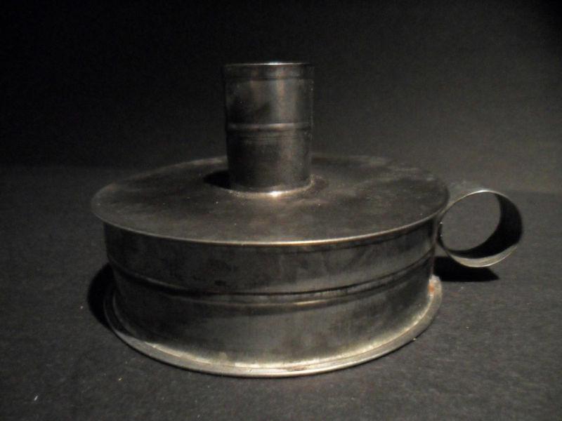 Tin Candle Holder Tinder Box Toleware: Antique Style Tin Candle Holder Tinder Box Camping Longhunter Description Charming Replica 19th C Primitive Antique Tin Candle holder 5 1/8" Long x 4 1/4" Wide x 2 1/2" Tall Inspired by a actual antiq
