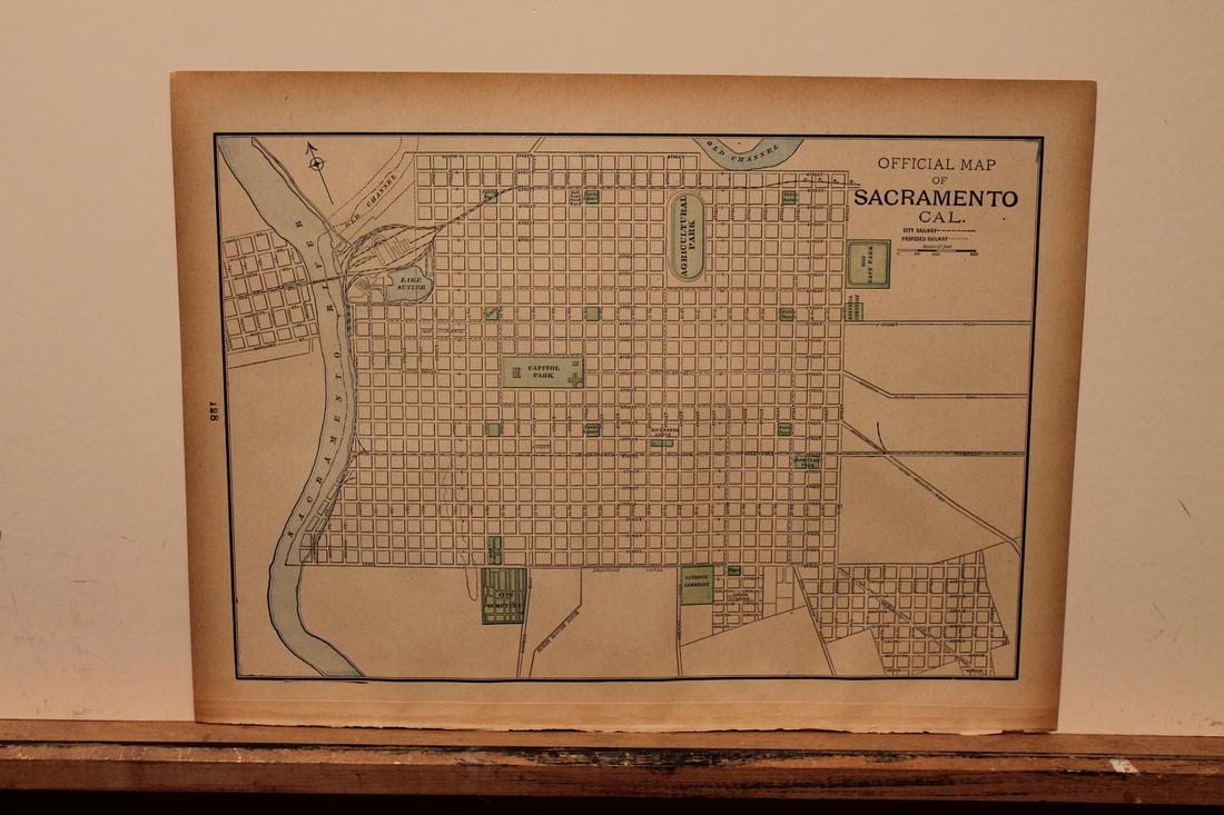 1891 Map of Sacramento (1 of 3)