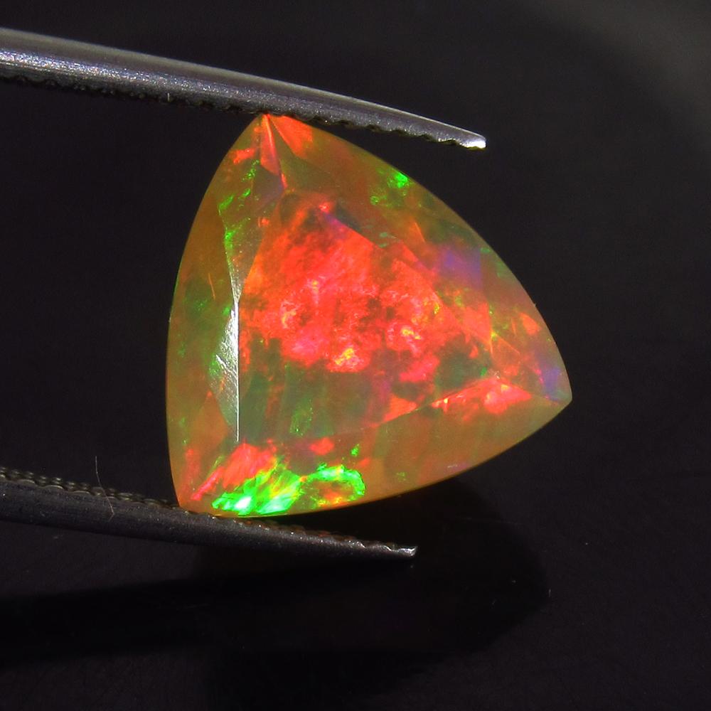 IGI Certified 5.20 Ct Natural Faceted Fire Opal (1 of 3)