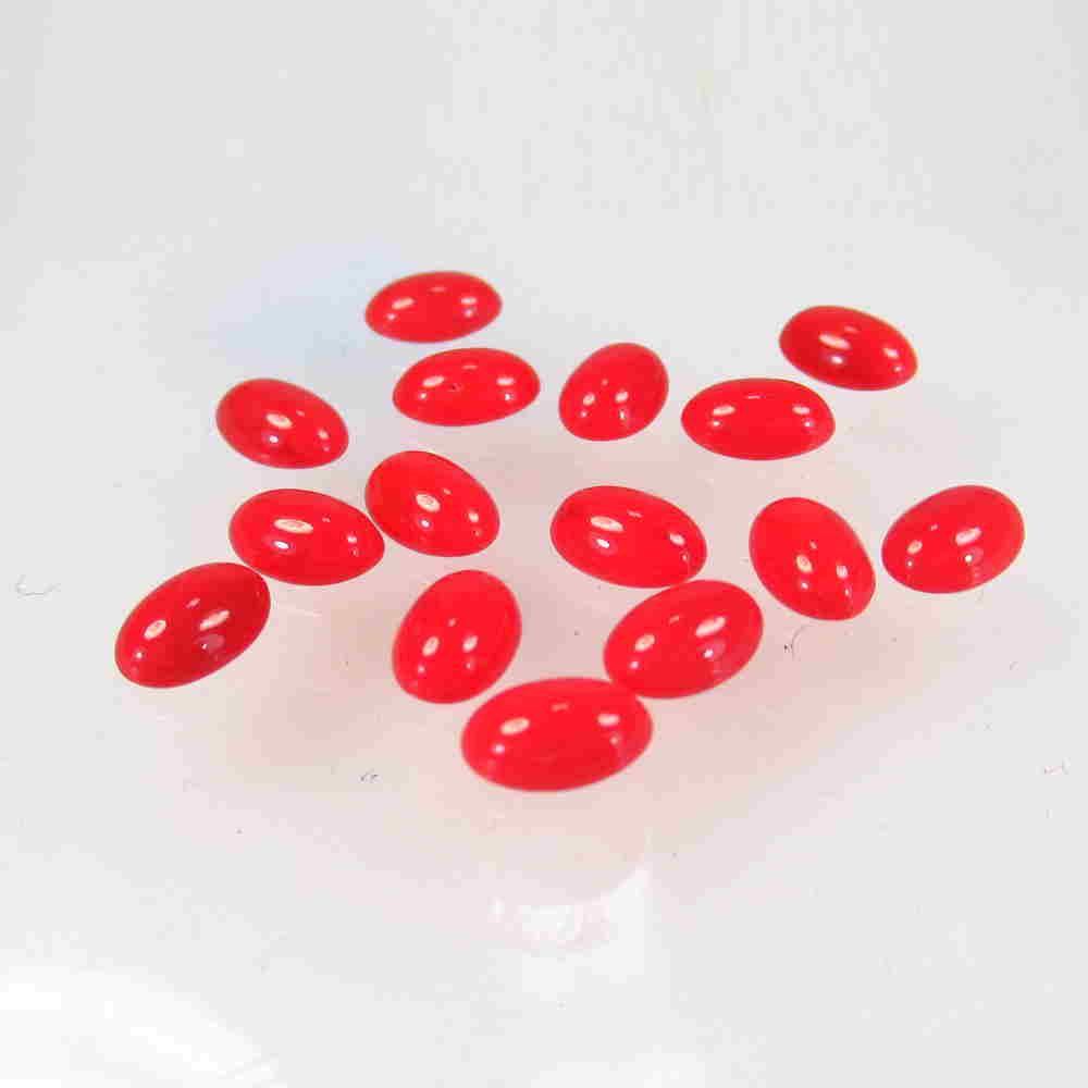 6.35 Ctw Natural 15 Italian Red Coral Oval Lot (1 of 2)
