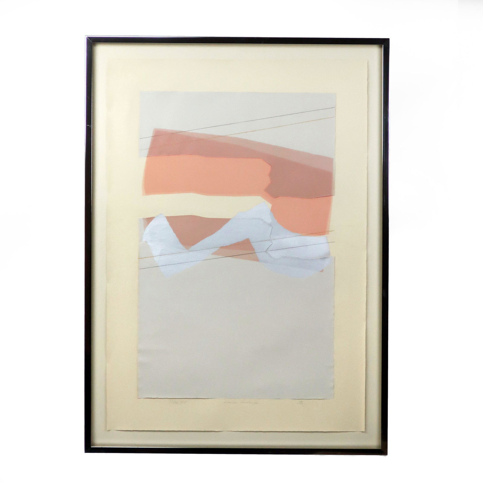 Harris Strong Mauve Landscape Collage Painting (1 of 9)