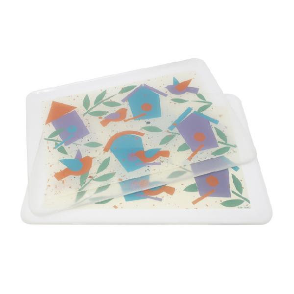 Pair of 1980s Stotter Plastic Serving Trays (1 of 3)