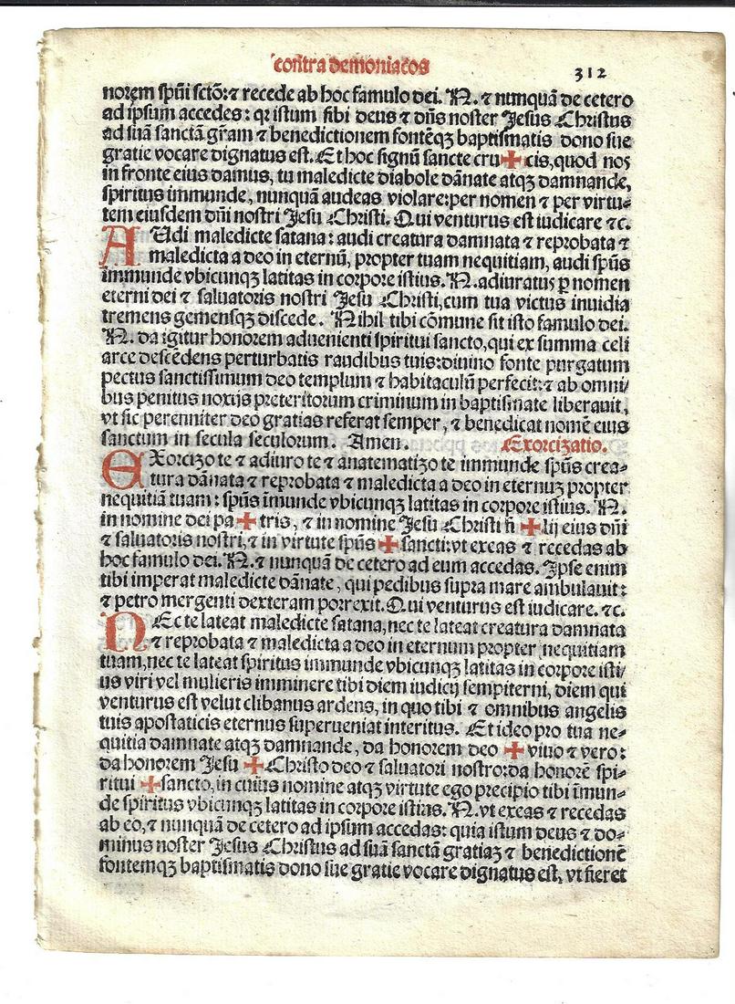 1567 Leaf Catholic Exorcism Ritual (1 of 2)