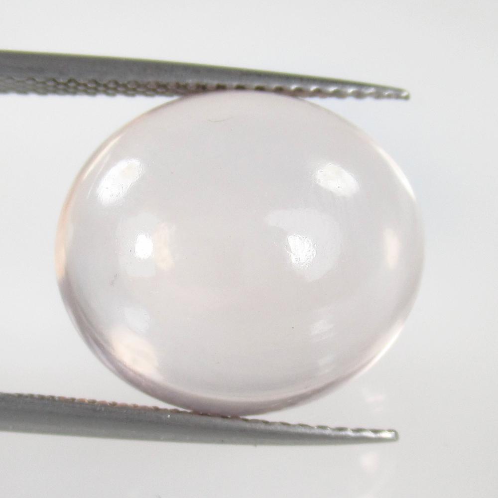 13.08 Ct Natural Rose Quartz Oval Cab (1 of 2)