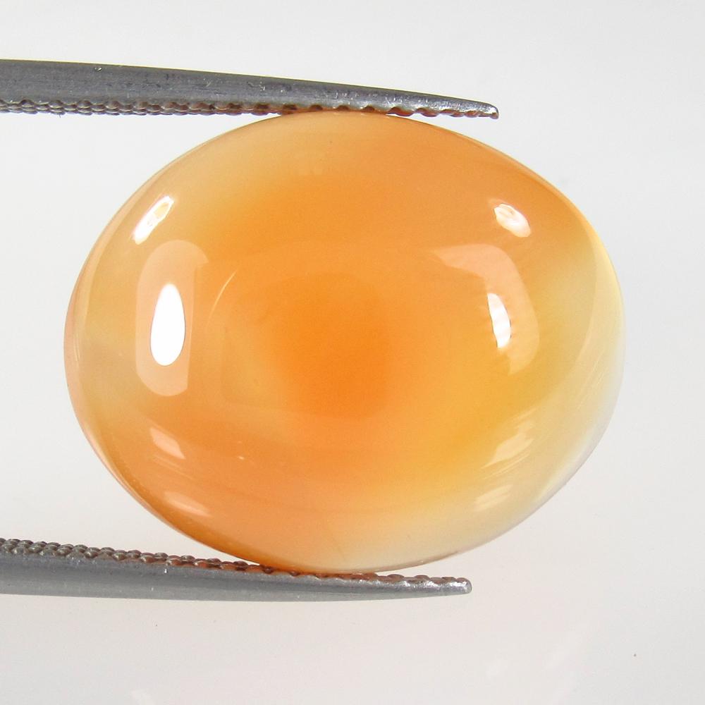 11.23 Ct Natural Orange Carnelian Oval Cab: No Reserve! Title: 11.23 Ct Natural Orange Carnelian Oval Cab Stone Clarity: Semi-Transparent Gemstone: Natural Carnelian Carat Weight: 11.23 Size/Dimensions: 18.20 x 14.80 x 5.30 mm Additional Inform
