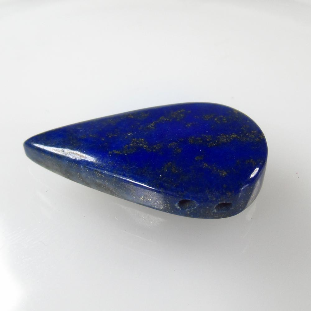 14.91 Ct Natural Lapis Lazuli Pear Cab: No Reserve! Title: 14.91 Ct Natural Lapis Lazuli Pear Cab Stone Clarity: Opaque Gemstone: Natural Lapis Lazuli Carat Weight: 14.91 Size/Dimensions: 25.00 x 15.00 x 4.50 mm Additional Information: Nice