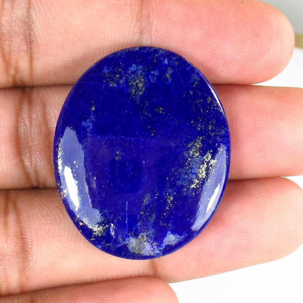 49.12 Ct Natural Lapis Lazuli 33x28mm Oval Cab (1 of 2)
