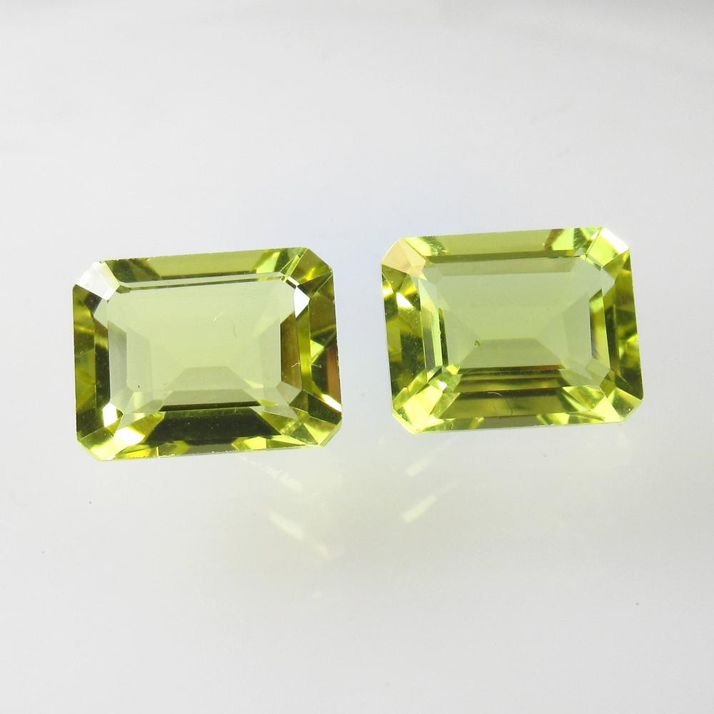 6.56 Ct Natural Lemon Quartz Octagon Pair: No Reserve! Title: 6.56 Ct Natural Lemon Quartz Octagon Pair Stone Clarity: VVS Gemstone: Natural Lemon Quartz Carat Weight: 6.56 Size/Dimensions: 10.20 x 8.10 x 5.60 mm / 2 PC's Additional Informatio