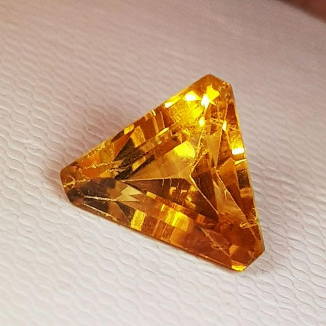Natural Citrine Triangle Cut 3.22 ct (1 of 5)