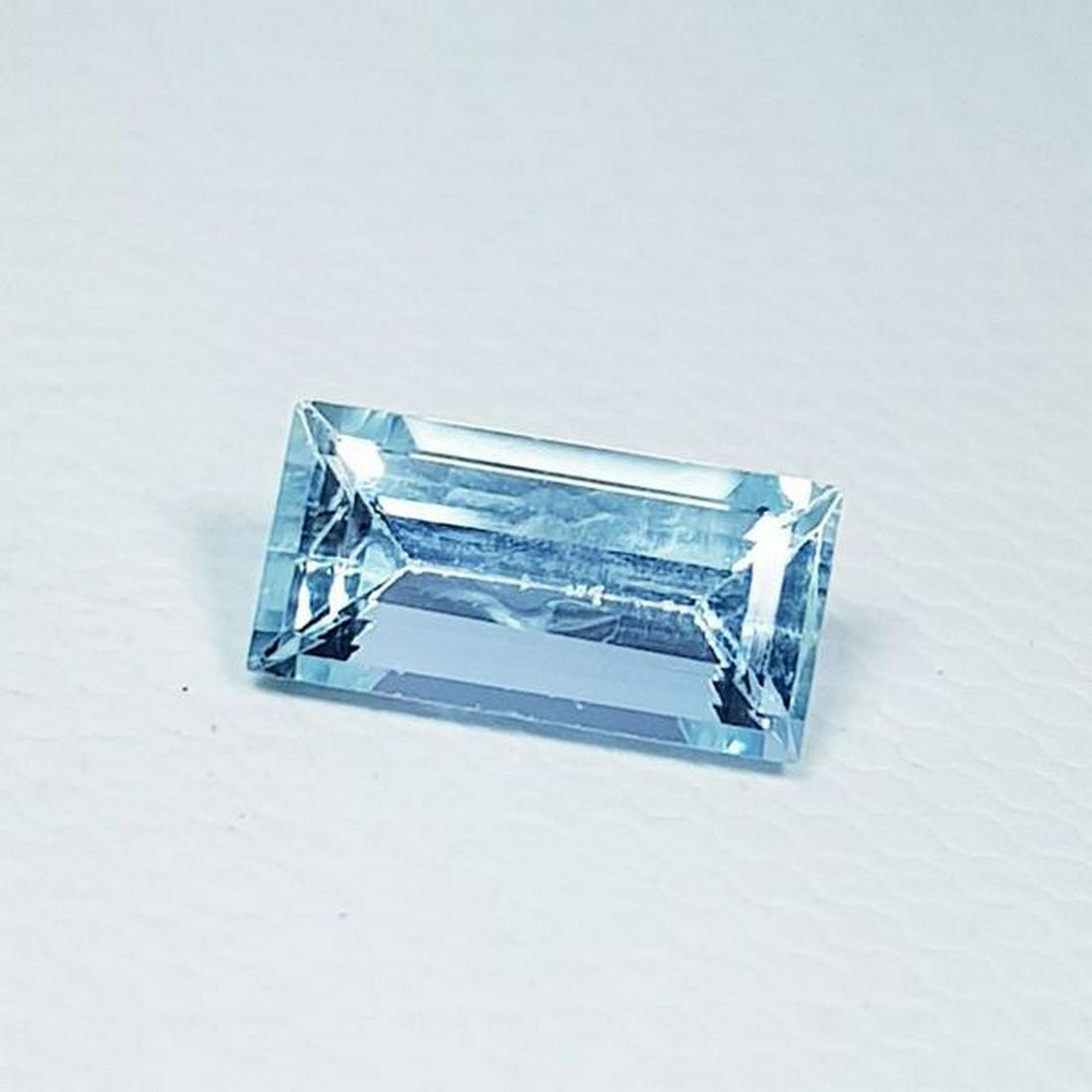 0.89 ct Natural Aquamarine Emerald Cut (1 of 5)