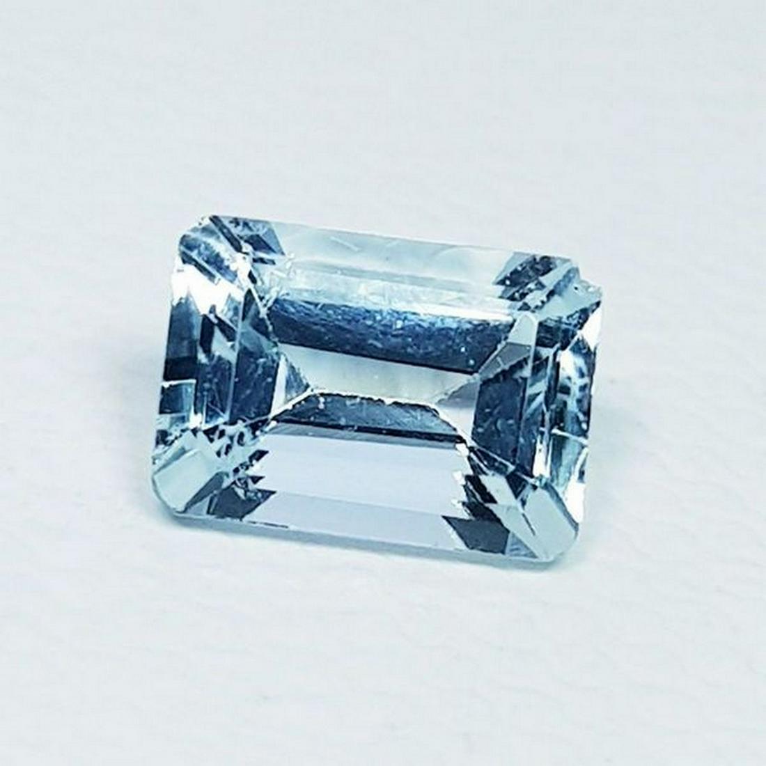 0.89 ct Natural Aquamarine Emerald Cut (1 of 5)