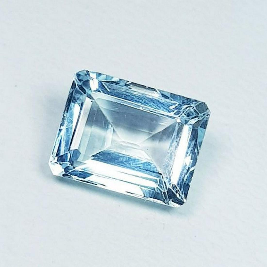 2.48 ct Natural Aquamarine Emerald Cut (1 of 6)