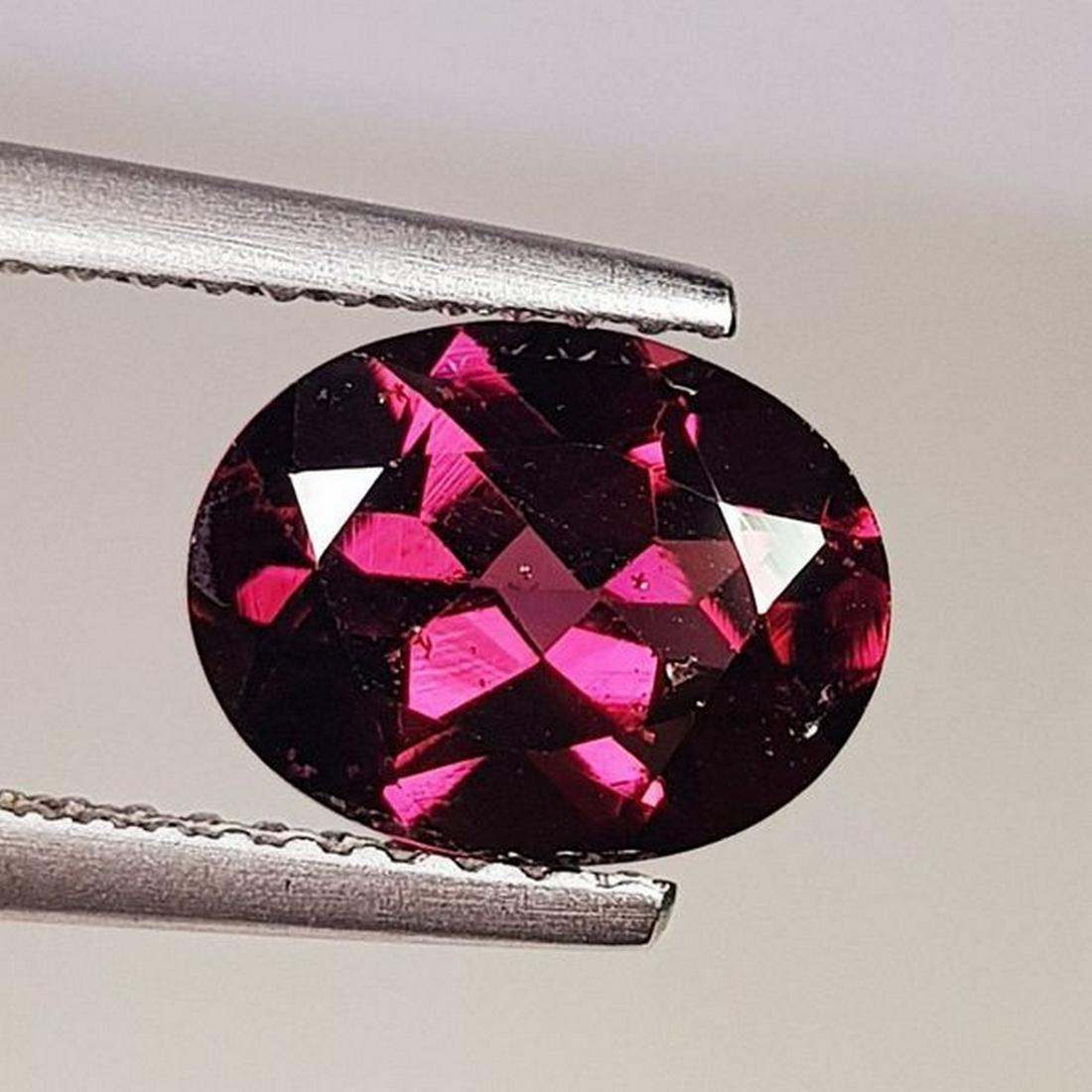 Natural Rhodolite Garnet Oval Cut 2.39 ct: No Reserve! Title: Natural Rhodolite Garnet Oval Cut 2.39 ct Color/Clarity: VVS - VS Carat Weight: 2.39 Size/Dimensions: 9.00 x 7.00 x 4.50 Additional Information: Oval - Burma Shipping: Domestic: Fl