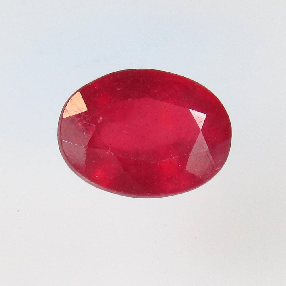 1.93 Ctw Natural Mozambique Red Ruby 8X6 mm Oval Cut (1 of 2)