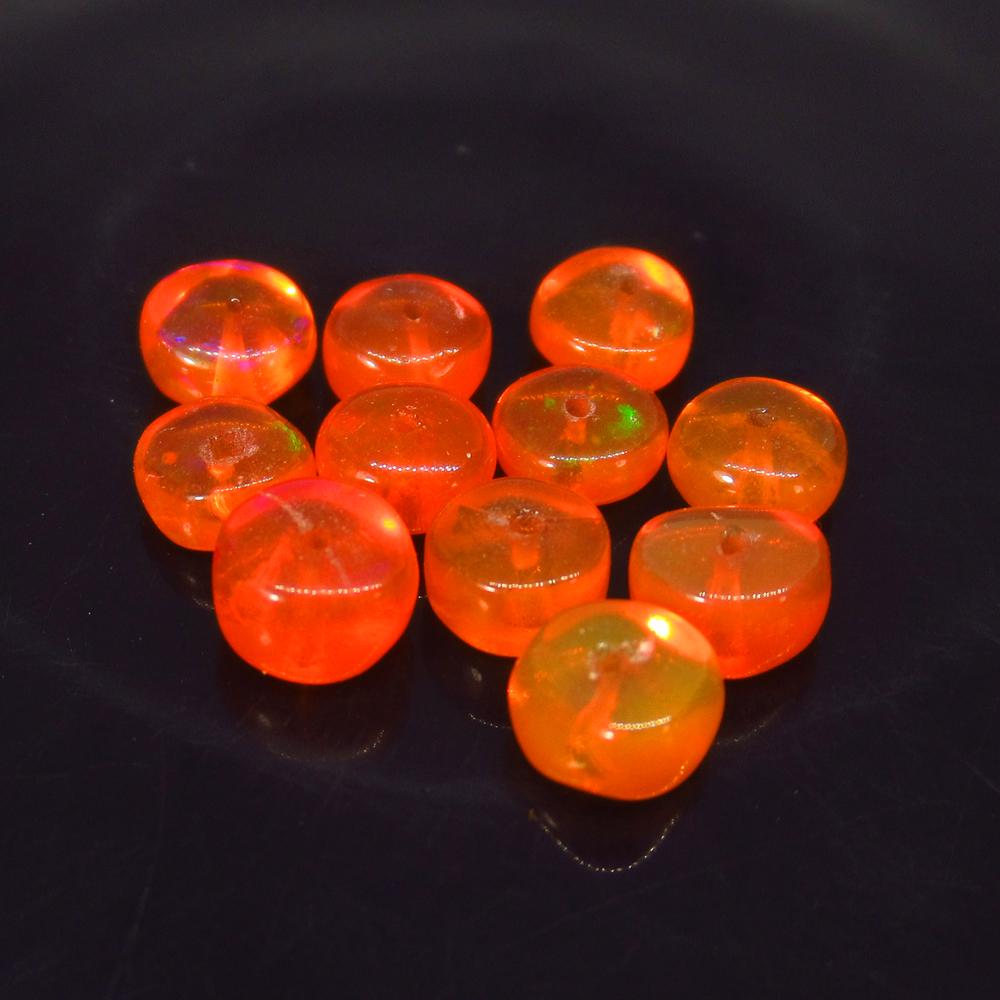 4.94 Ctw Natural 11 Drilled Orange Fire Opal Beads (1 of 2)