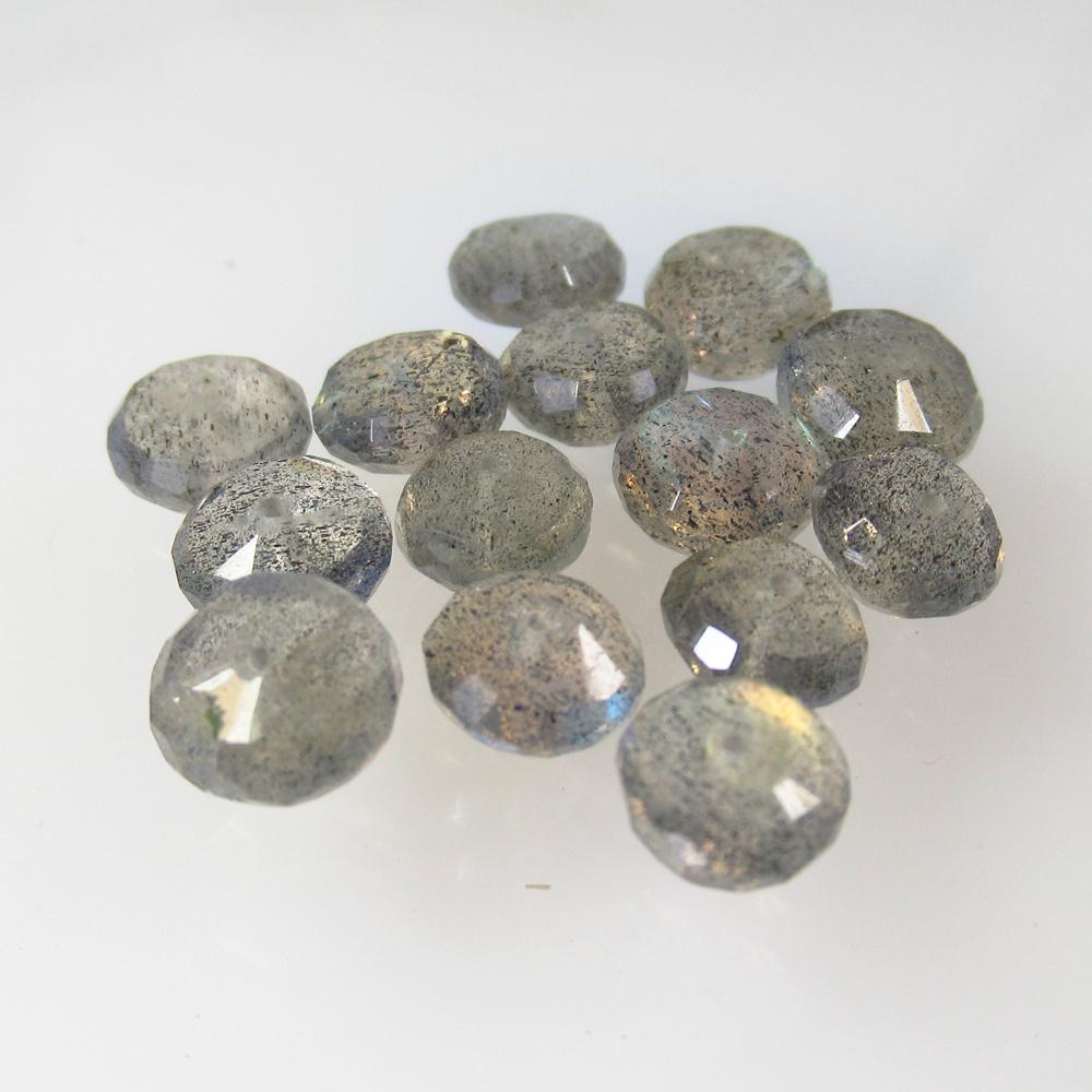 11.37 Ctw Natural 17 Labradorite Drilled Round Beads: No Reserve! Title: 11.37 Ctw Natural 17 Labradorite Drilled Round Beads Stone Clarity: Transparent Gemstones: Labradorite Beads Carat Weights: 11.37 Size/Dimensions: 5.20 - 6.10 mm / 17 PC's Additiona