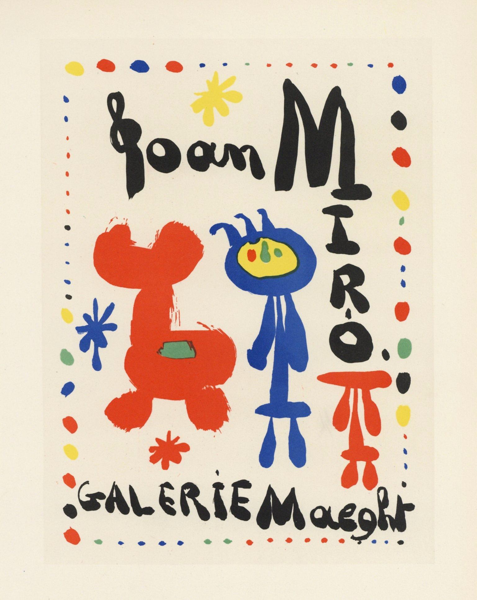 Joan Miro lithograph poster "Gallerie Maeght" (1 of 1)