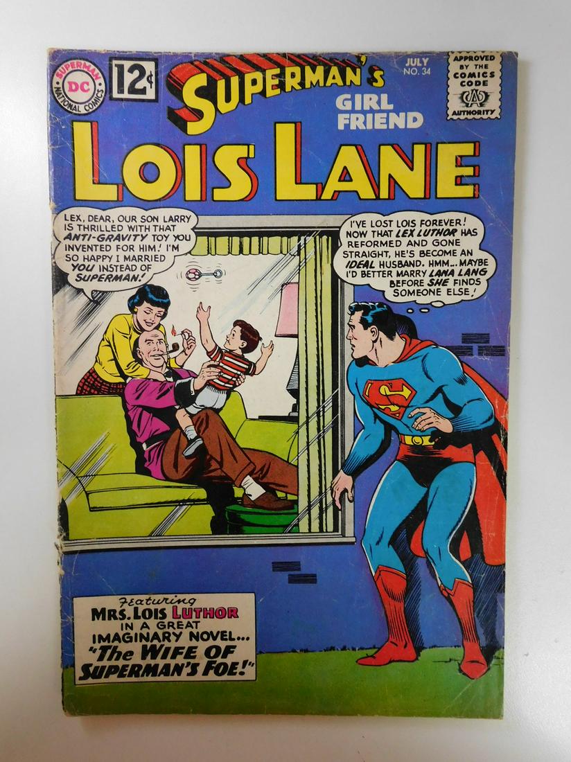 Superman's Girl Friend Lois Lane #34: No Reserve! Superman's Girl Friend Lois Lane #34. FR Cover Detached Shipping: Individual Comics: Flat-rate of $9.99 (1-8 comics) or $19.99 (9+ comics) to anywhere within the contiguous U.S. Internatio