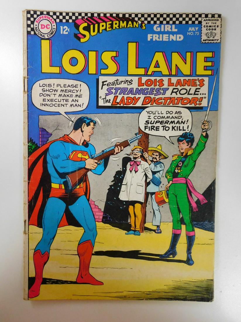 Superman's Girl Friend Lois Lane #75: No Reserve! Superman's Girl Friend Lois Lane #75. VG+ Shipping: Individual Comics: Flat-rate of $9.99 (1-8 comics) or $19.99 (9+ comics) to anywhere within the contiguous U.S. International: Foreign s