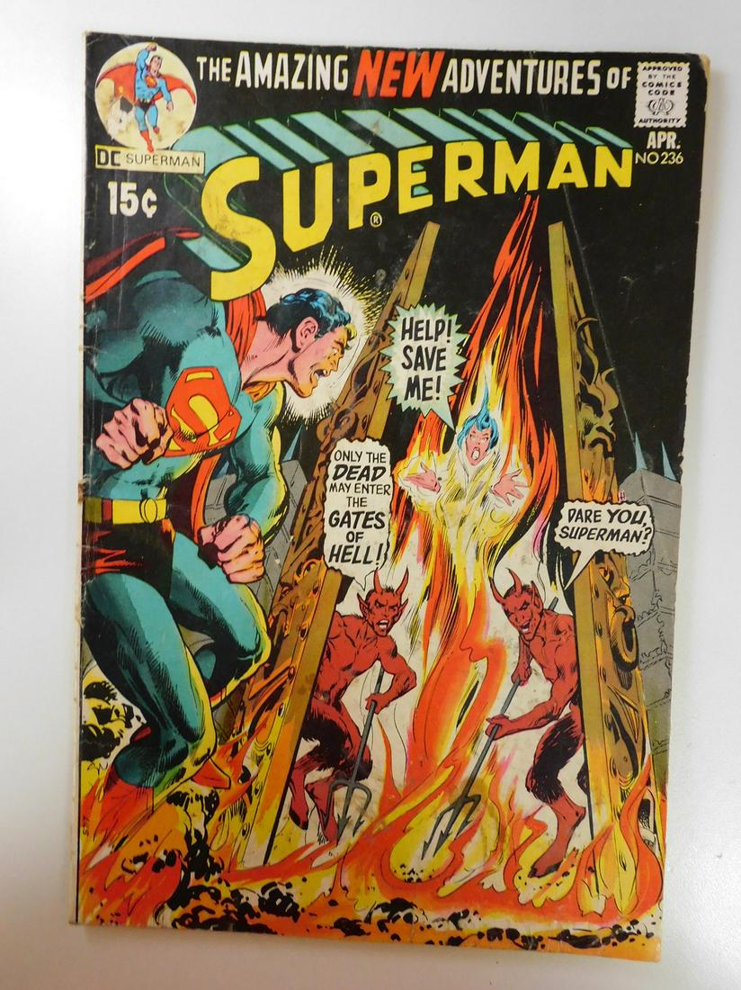 Superman #236: No Reserve! Superman #236. VG Shipping: Individual Comics: Flat-rate of $9.99 (1-8 comics) or $19.99 (9+ comics) to anywhere within the contiguous U.S. International: Foreign shipping rates are determ