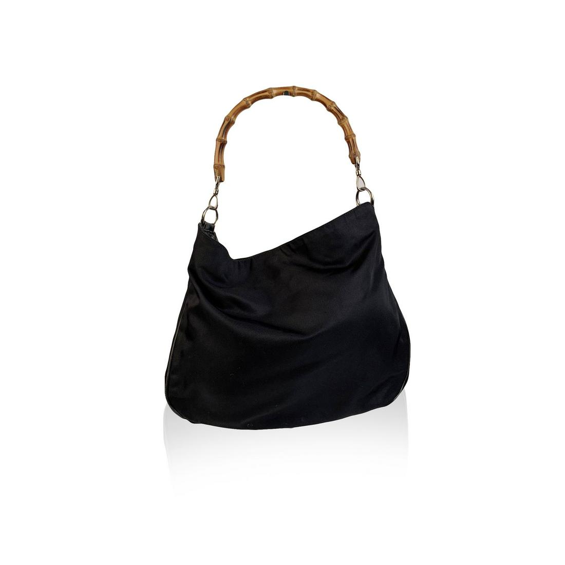 gucci canvas hobo shoulder bag